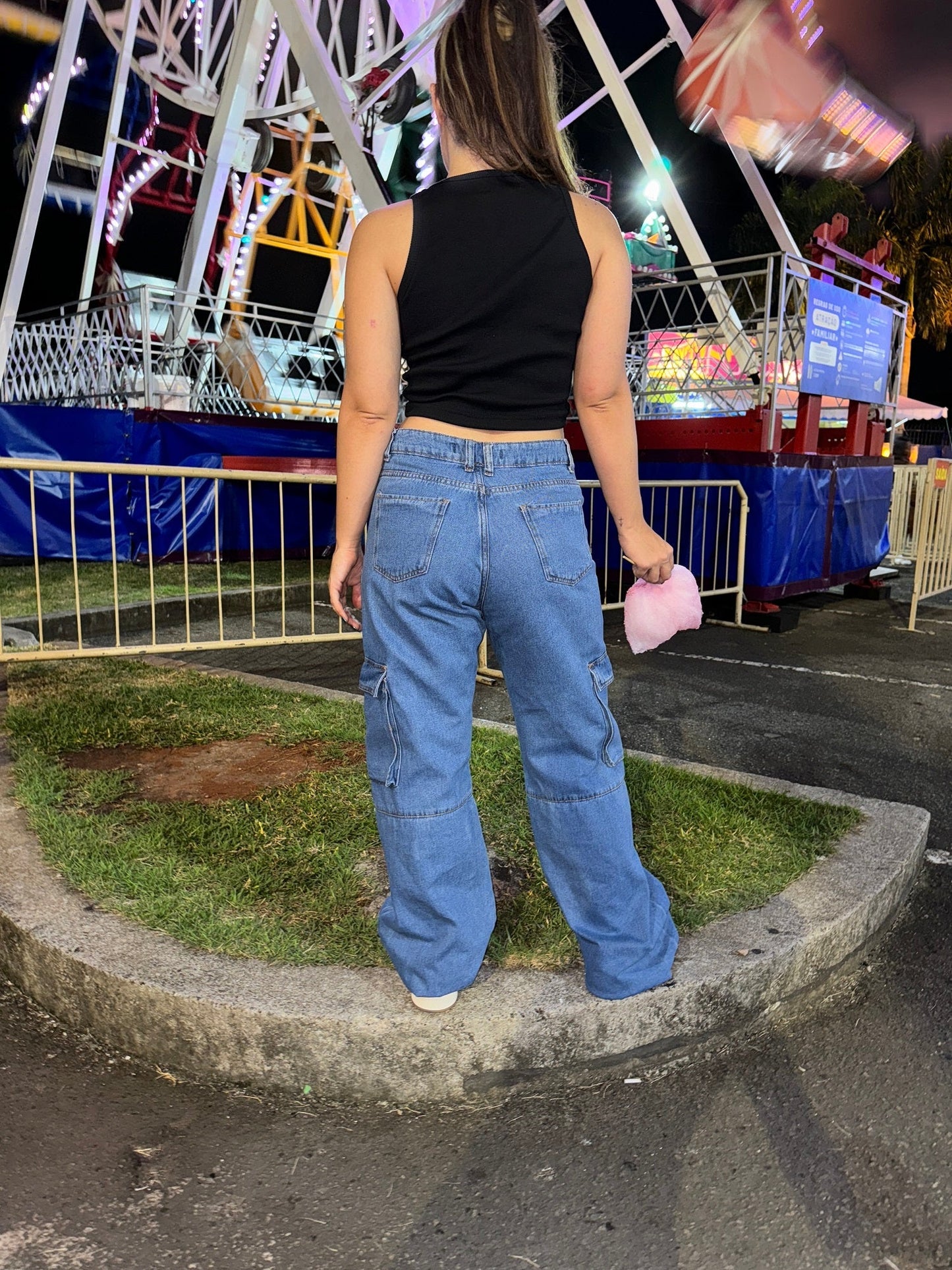 regata cropped fun silk